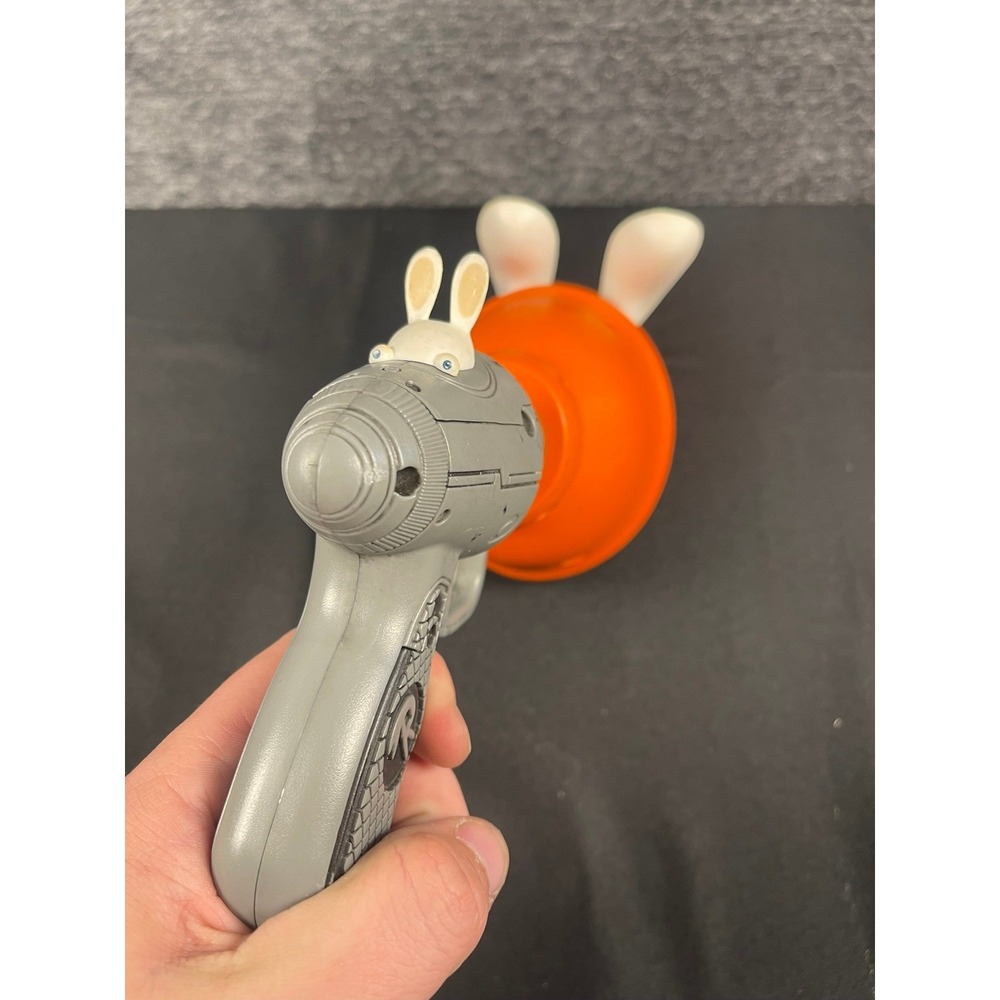 Tested, Works - Rayman Raving Rabbids Plunger Blaster Sound Toy Grey Orange Bwaa - Picture 4 of 4